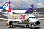 Swiss International Airlines Airbus A220-300 (HB-JCA) at  Milan - Malpensa, Italy