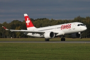 Swiss International Airlines Airbus A220-300 (HB-JCB) at  Hamburg - Fuhlsbuettel (Helmut Schmidt), Germany