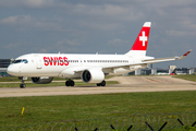 Swiss International Airlines Airbus A220-300 (HB-JCB) at  Manchester - International (Ringway), United Kingdom