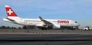Swiss International Airlines Airbus A220-300 (HB-JCB) at  Maastricht-Aachen, Netherlands