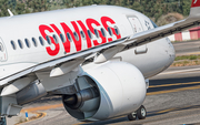Swiss International Airlines Airbus A220-300 (HB-JCB) at  Malaga, Spain