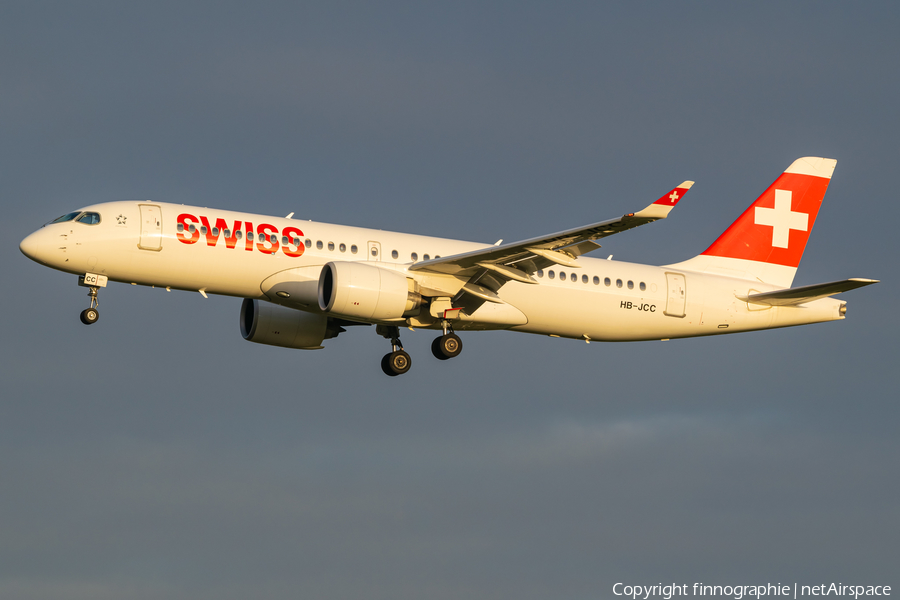 Swiss International Airlines Airbus A220-300 (HB-JCC) | Photo 479571