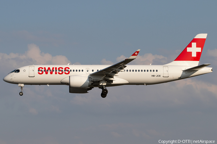 Swiss International Airlines Airbus A220-300 (HB-JCE) | Photo 255938