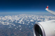 Swiss International Airlines Airbus A220-300 (HB-JCE) at  In Flight, Spain