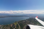 Swiss International Airlines Airbus A220-300 (HB-JCE) at  In Flight - Geneva, Switzerland