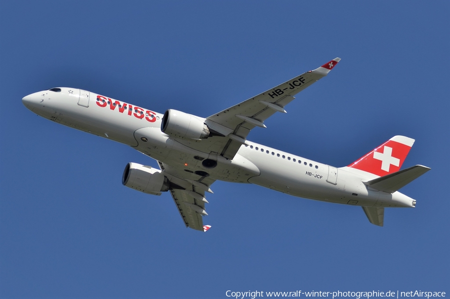 Swiss International Airlines Airbus A220-300 (HB-JCF) | Photo 394491