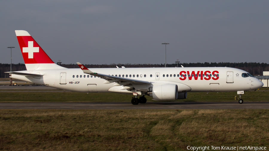 Swiss International Airlines Airbus A220-300 (HB-JCF) | Photo 320043