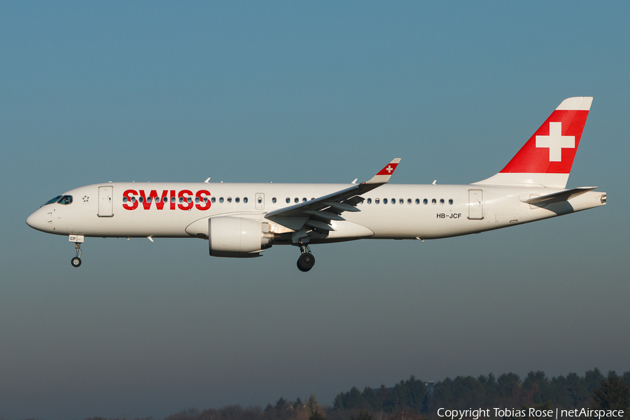 Swiss International Airlines Airbus A220-300 (HB-JCF) | Photo 298506