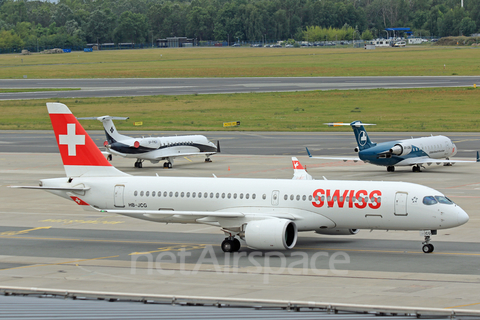 Swiss International Airlines Airbus A220-300 (HB-JCG) at  Warsaw - Frederic Chopin International, Poland