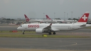 Swiss International Airlines Airbus A220-300 (HB-JCJ) at  London - Heathrow, United Kingdom