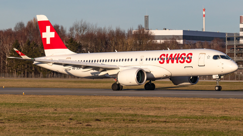 Swiss International Airlines Airbus A220-300 (HB-JCK) at  Hamburg - Fuhlsbuettel (Helmut Schmidt), Germany