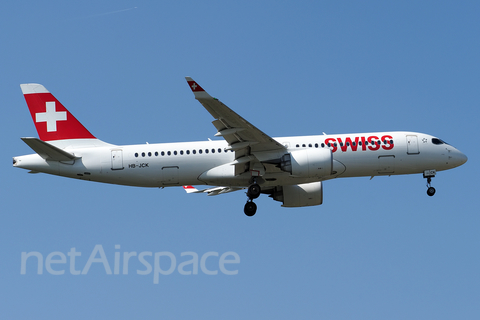 Swiss International Airlines Airbus A220-300 (HB-JCK) at  London - Heathrow, United Kingdom