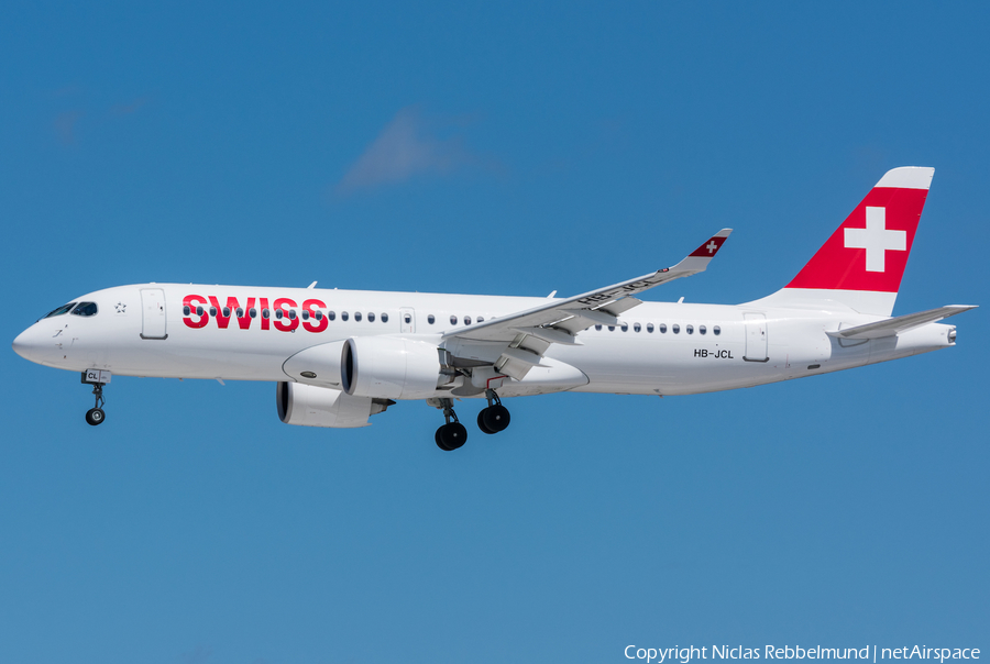 Swiss International Airlines Airbus A220-300 (HB-JCL) | Photo 251248