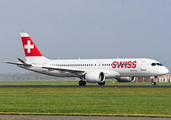 Swiss International Airlines Airbus A220-300 (HB-JCM) at  Amsterdam - Schiphol, Netherlands