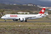 Swiss International Airlines Airbus A220-300 (HB-JCO) at  Tenerife Sur - Reina Sofia, Spain
