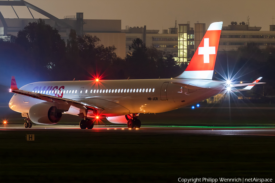 Swiss International Airlines Airbus A220-300 (HB-JCR) | Photo 376385