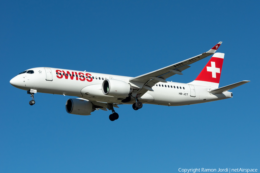 Swiss International Airlines Airbus A220-300 (HB-JCT) | Photo 489769