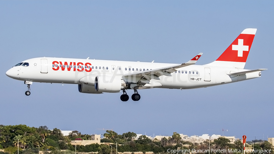 Swiss International Airlines Airbus A220-300 (HB-JCT) | Photo 533057