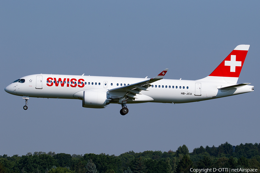 Swiss International Airlines Airbus A220-300 (HB-JCU) | Photo 453222