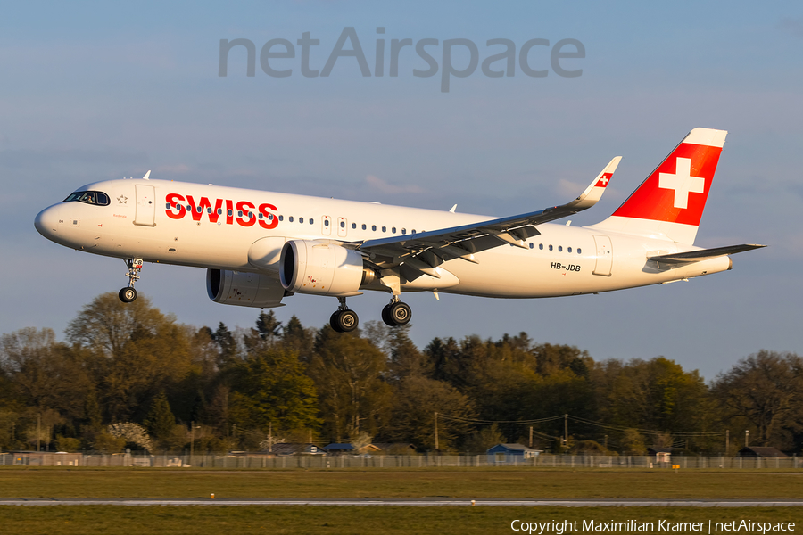 Swiss International Airlines Airbus A320-271N (HB-JDB) | Photo 521351