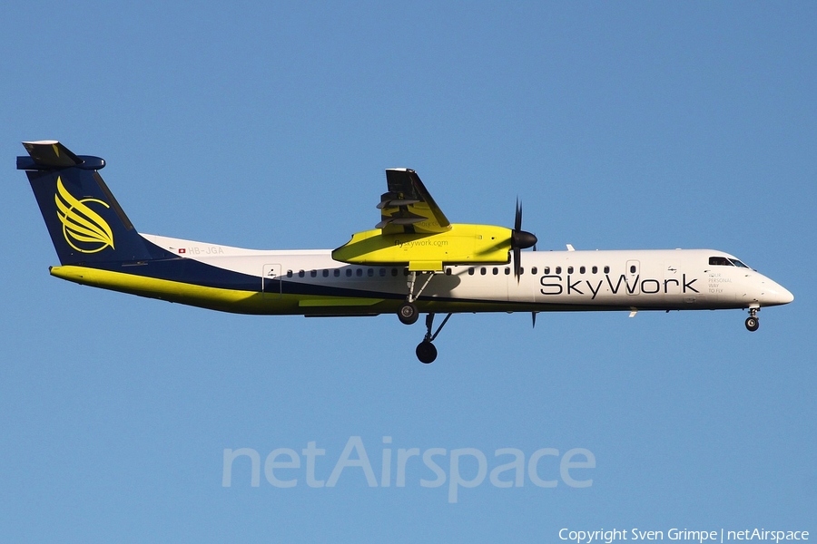 SkyWork Airlines Bombardier DHC-8-402Q (HB-JGA) | Photo 11398