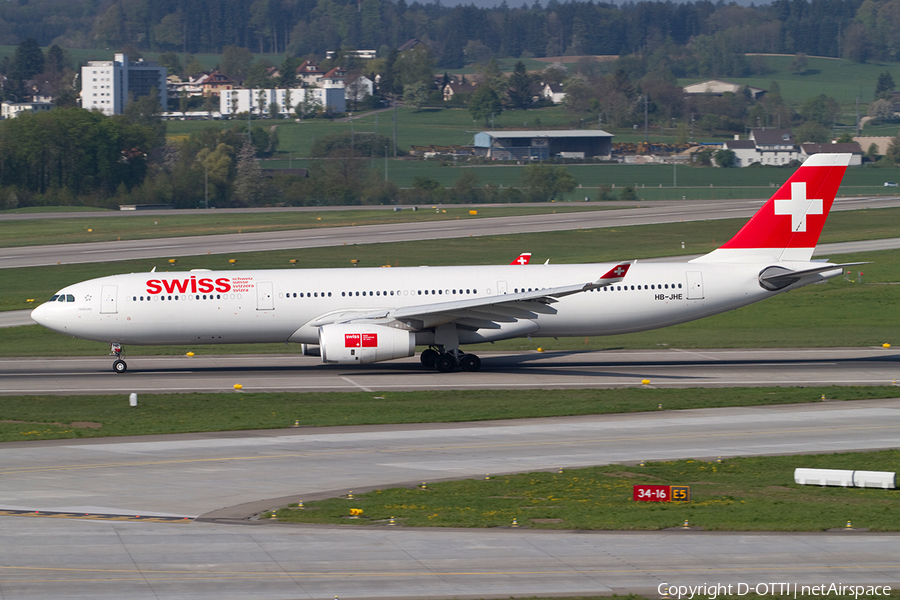 Swiss International Airlines Airbus A330-343X (HB-JHE) | Photo 354309