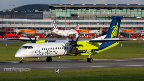 SkyWork Airlines Bombardier DHC-8-402Q (HB-JIJ) at  Hamburg - Fuhlsbuettel (Helmut Schmidt), Germany