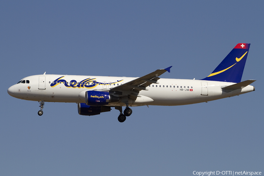 Hello Airbus A320-214 (HB-JIW) | Photo 392646