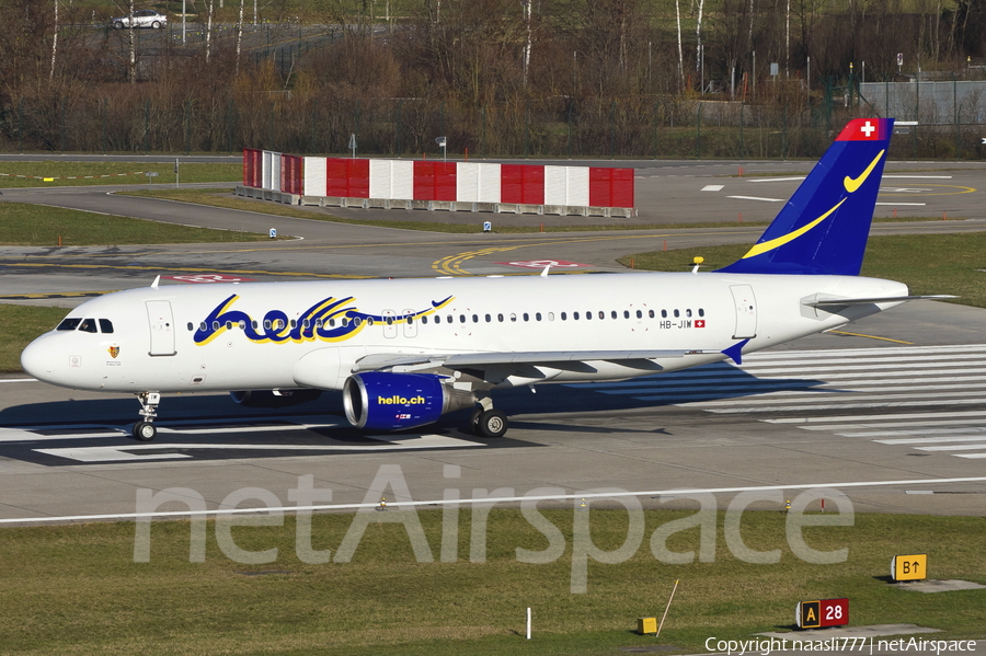 Hello Airbus A320-214 (HB-JIW) | Photo 12671