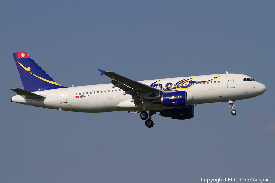 Hello Airbus A320-214 (HB-JIX) | Photo 353831