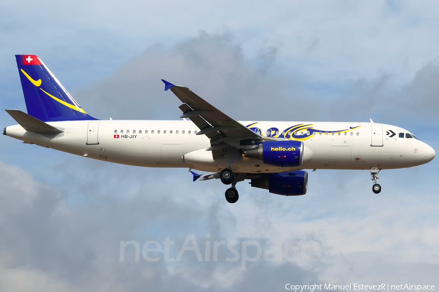Hello Airbus A320-214 (HB-JIY) | Photo 136422