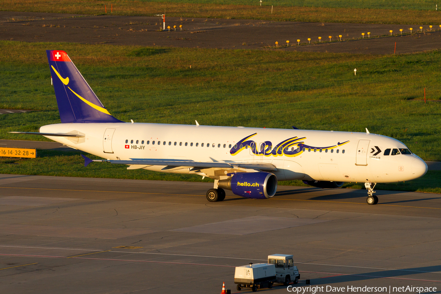 Hello Airbus A320-214 (HB-JIY) | Photo 11151