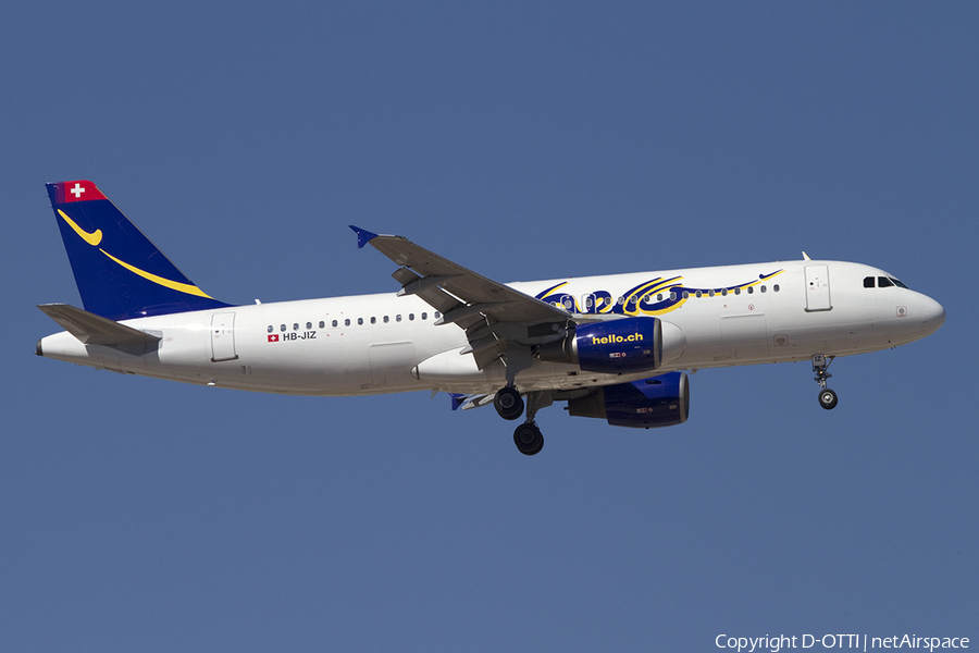 Hello Airbus A320-214 (HB-JIZ) | Photo 392864