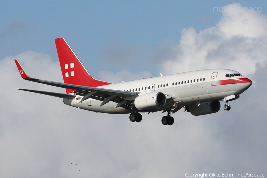 PrivatAir Boeing 737-7AK(BBJ) (HB-JJA) | Photo 39447