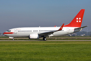 PrivatAir Boeing 737-7AK(BBJ) (HB-JJA) at  Amsterdam - Schiphol, Netherlands