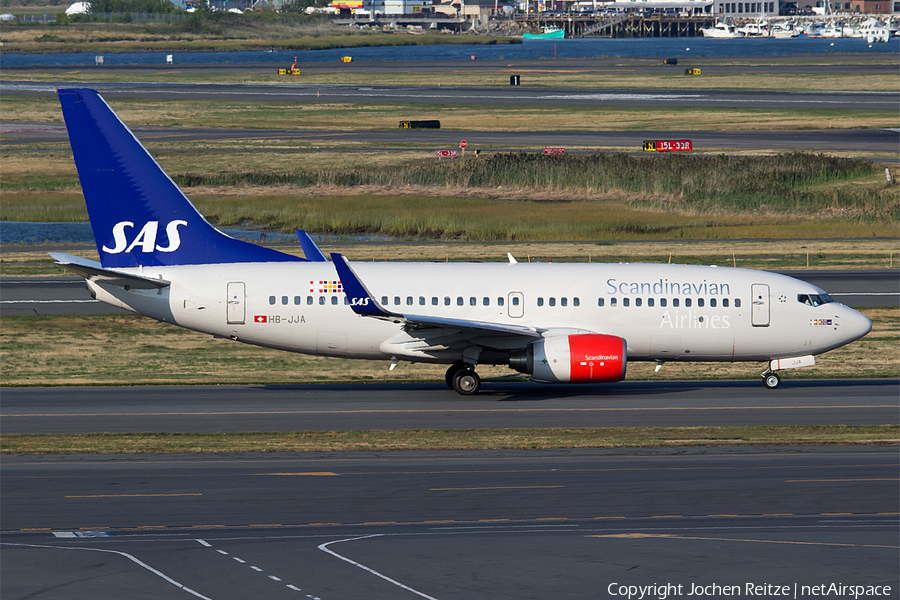 SAS - Scandinavian Airlines (PrivatAir) Boeing 737-7AK(BBJ) (HB-JJA) | Photo 123055
