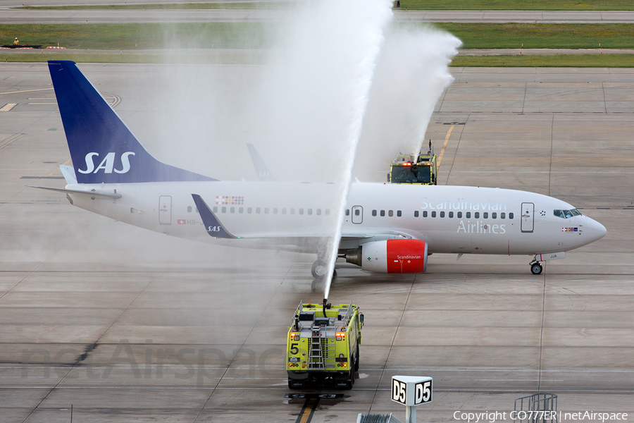 SAS - Scandinavian Airlines (PrivatAir) Boeing 737-7AK(BBJ) (HB-JJA) | Photo 54484