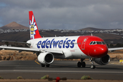 Edelweiss Air Airbus A320-214 (HB-JJK) at  Lanzarote - Arrecife, Spain