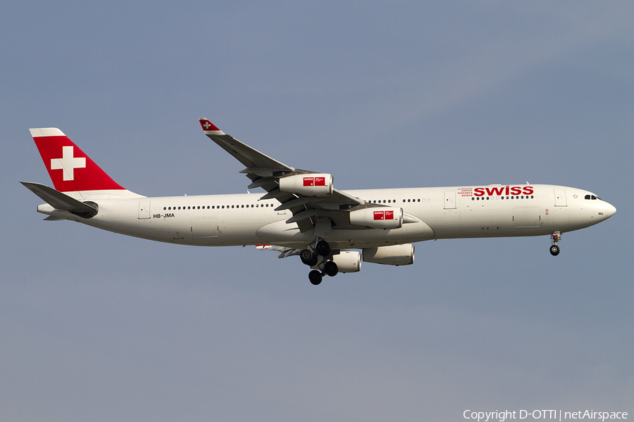 Swiss International Airlines Airbus A340-313X (HB-JMA) | Photo 399419