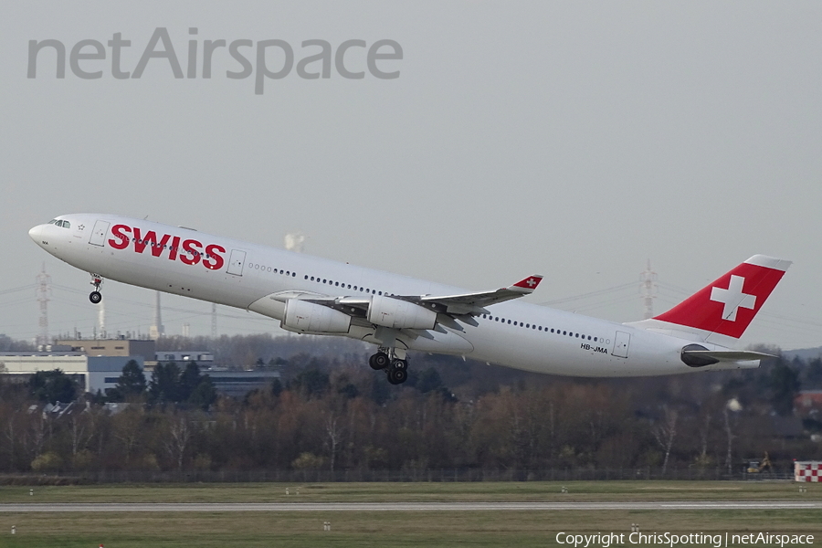 Swiss International Airlines Airbus A340-313X (HB-JMA) | Photo 150167