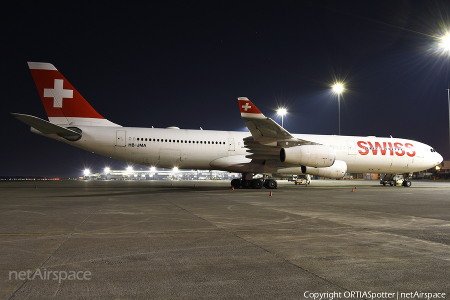 Swiss International Airlines Airbus A340-313X (HB-JMA) | Photo 448156