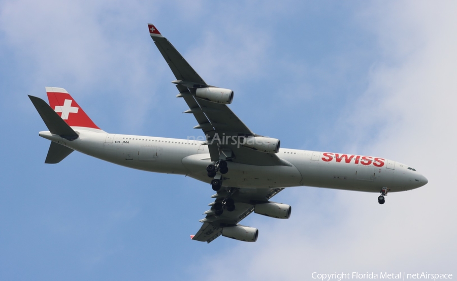 Swiss International Airlines Airbus A340-313X (HB-JMA) | Photo 545538