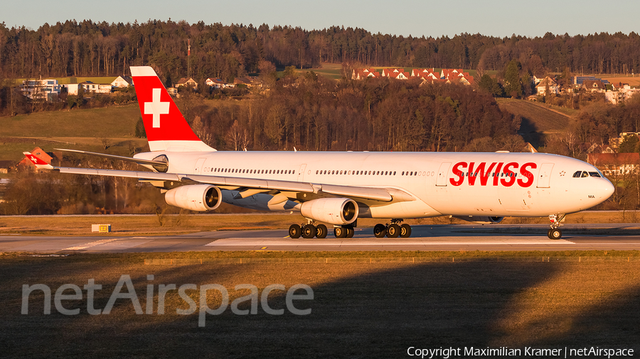 Swiss International Airlines Airbus A340-313X (HB-JMA) | Photo 392483