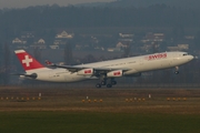 Swiss International Airlines Airbus A340-313X (HB-JMB) at  Zurich - Kloten, Switzerland