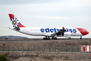 Edelweiss Air Airbus A340-313X (HB-JMC) at  Tenerife Sur - Reina Sofia, Spain