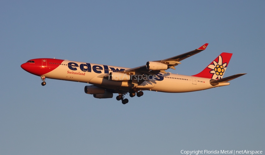 Edelweiss Air Airbus A340-313X (HB-JMC) | Photo 621014