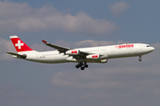 Swiss International Airlines Airbus A340-313X (HB-JMC) at  Zurich - Kloten, Switzerland