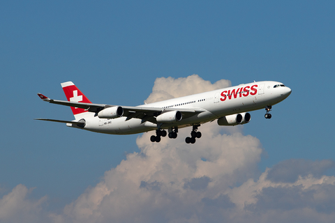 Swiss International Airlines Airbus A340-313X (HB-JMC) at  Zurich - Kloten, Switzerland
