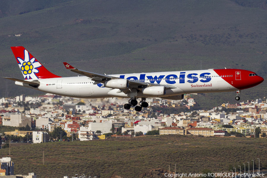 Edelweiss Air Airbus A340-313X (HB-JMD) | Photo 367869