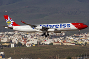 Edelweiss Air Airbus A340-313X (HB-JMD) at  Gran Canaria, Spain
